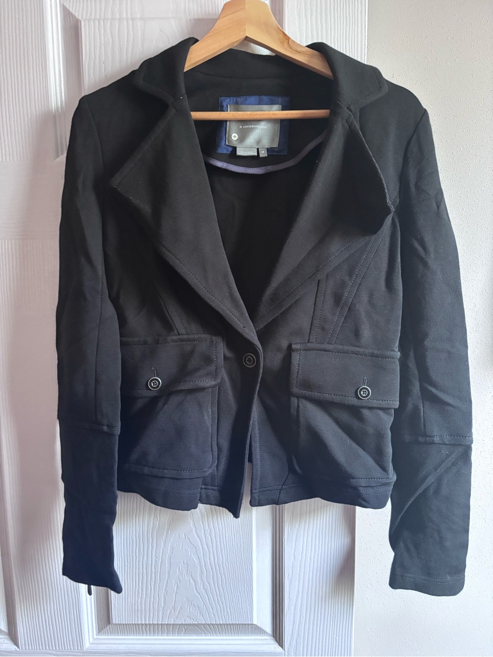 Anthropologie Women's KnitBlack Blazer Jacket